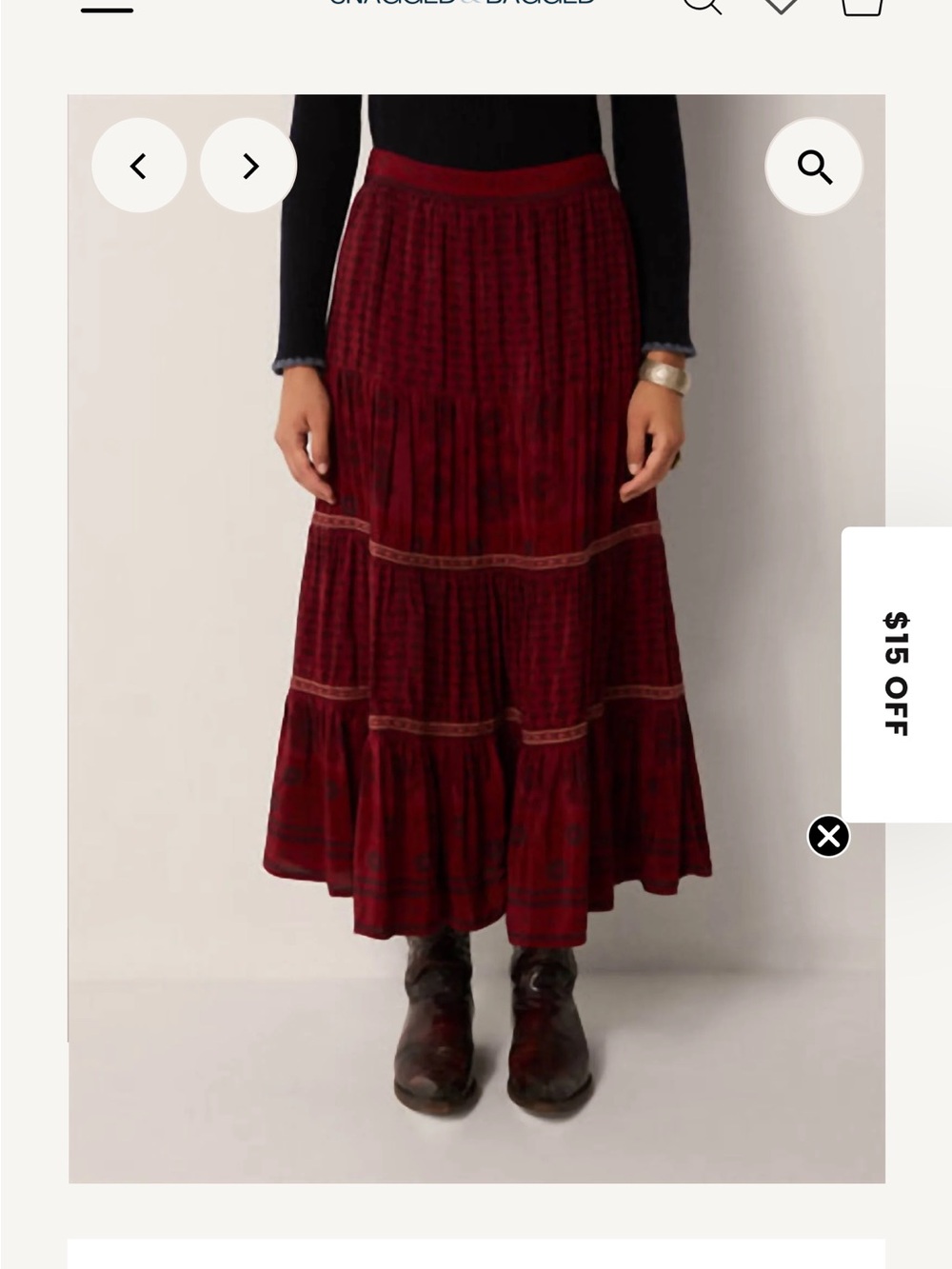 Maison Hotel - Josephine Skirt in Bordeaux
